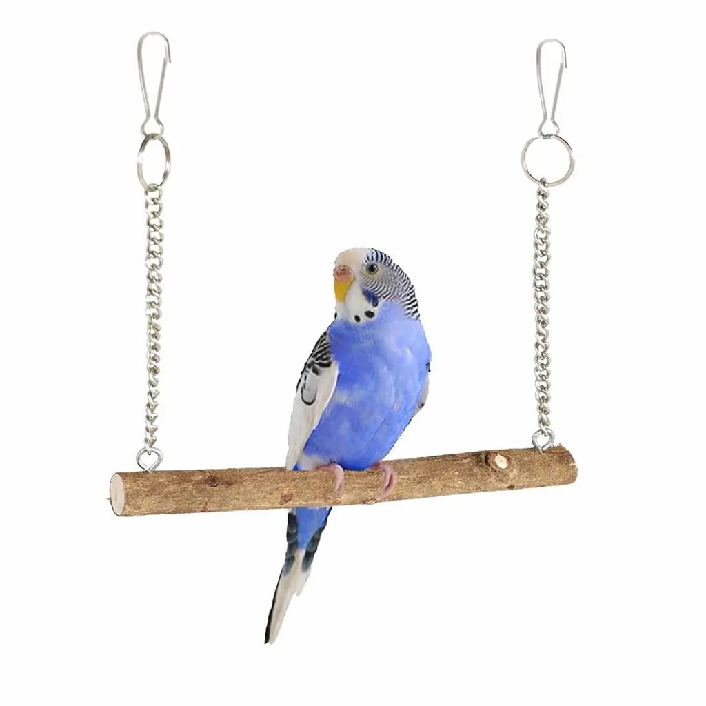 KSK Parrot Toys for Birds | Wooden Sparrow Toy for Cage | Natural Chew & Play Bird Accessories for Parrot, Budgie, Lovebird & Cockatiel | Safe & Durable Hanging Cage Toy KSK ENTERPRISES