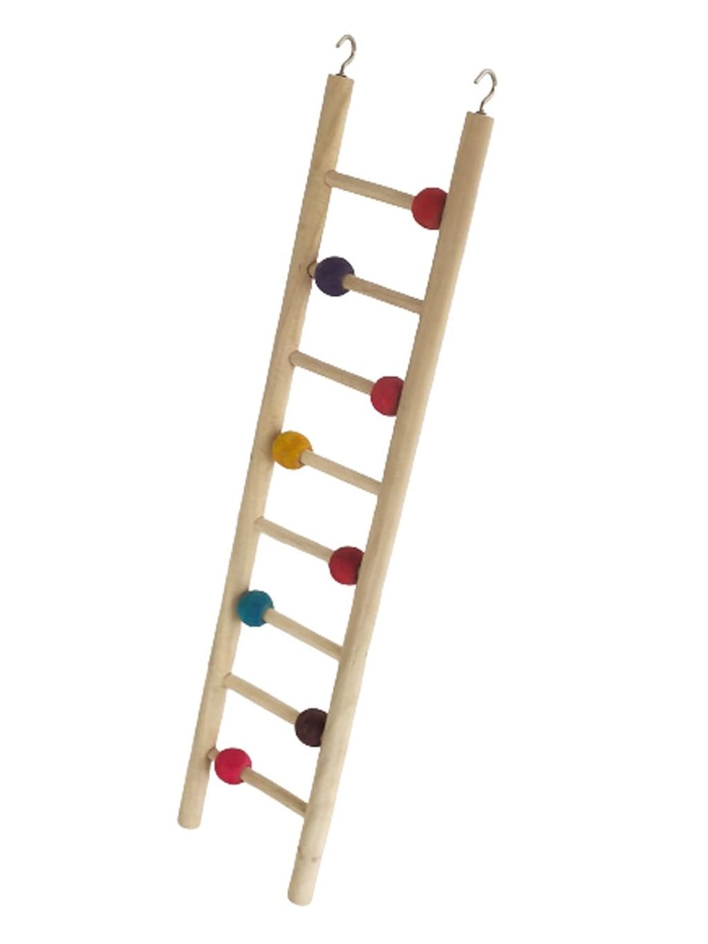KSK Bird Ladder Toy 19 Inch for Parrots and Small Birds Wooden Toy Ladder with Chewing Blocks Bird Cage Accessories for Love Birds Budgies KSK ENTERPRISES