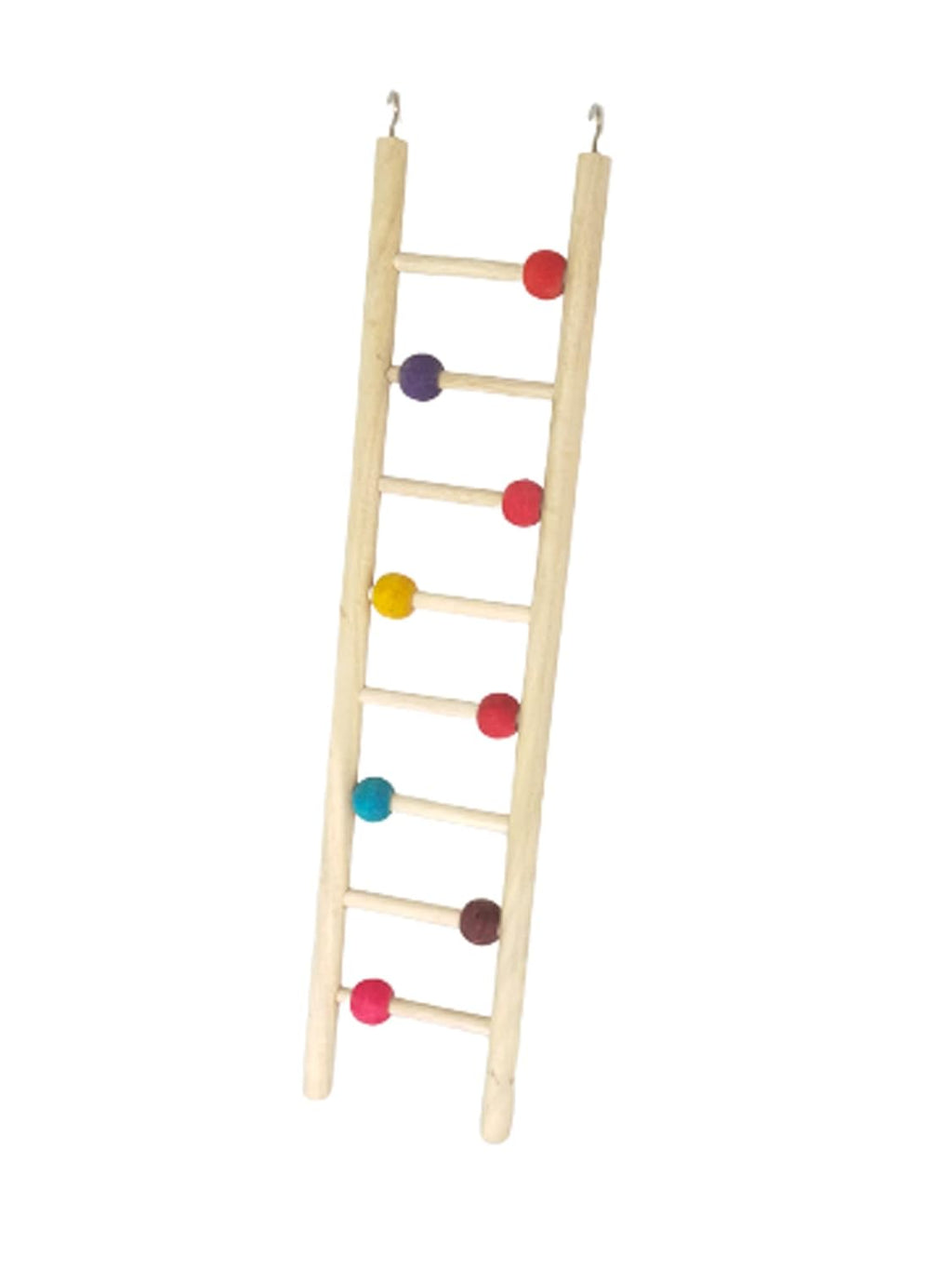 KSK Bird Ladder Toy 19 Inch for Parrots and Small Birds Wooden Toy Ladder with Chewing Blocks Bird Cage Accessories for Love Birds Budgies KSK ENTERPRISES