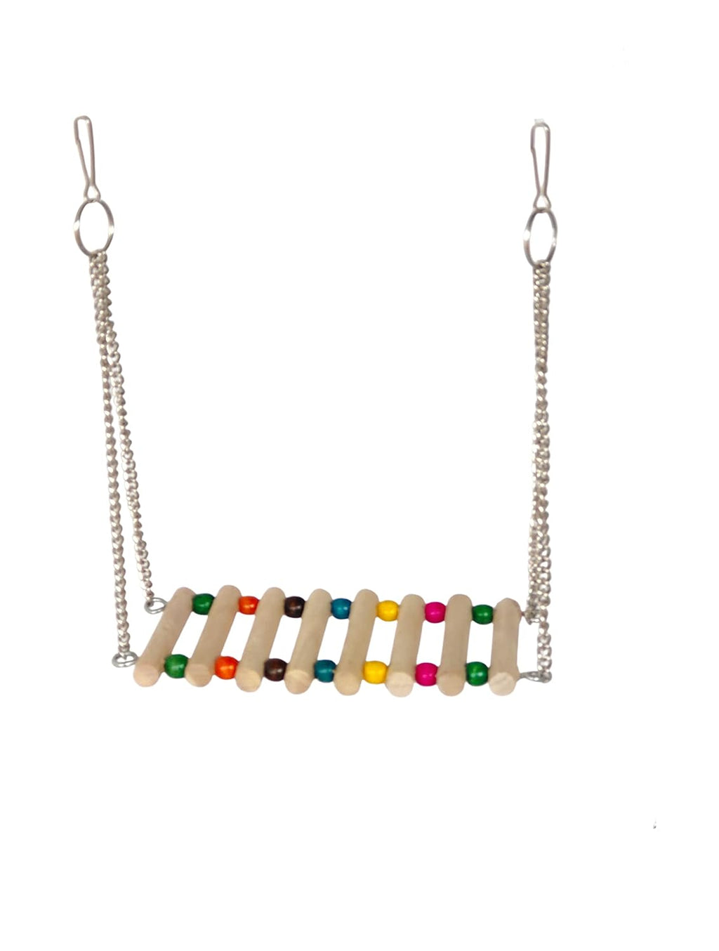 KSK Parrot Swing Bird Toy | Natural Wood Cage Hanging Swing for Small & Medium Birds KSK ENTERPRISES