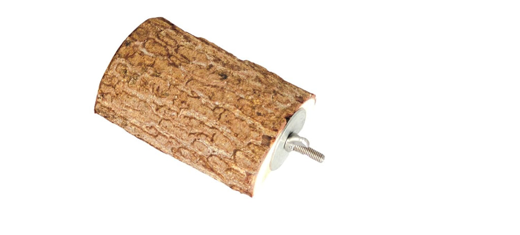 KSK Natural Wood Bird Perch for Cage Tree Branch, Rough Bark Texture, Easy Bolt Mount, Foot Health Support for Budgie, Lovebird, Cockatiel, Conure & Small Parrots KSK ENTERPRISES