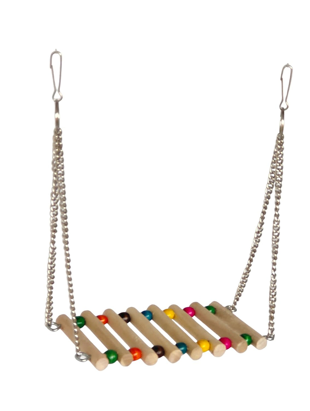 KSK Parrot Swing Bird Toy | Natural Wood Cage Hanging Swing for Small & Medium Birds KSK ENTERPRISES