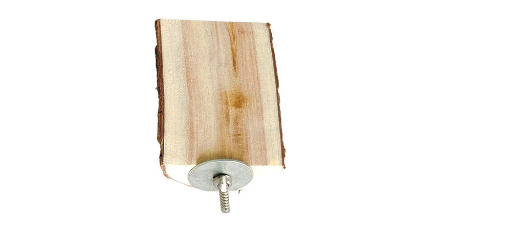 KSK Natural Wood Bird Perch for Cage Tree Branch, Rough Bark Texture, Easy Bolt Mount, Foot Health Support for Budgie, Lovebird, Cockatiel, Conure & Small Parrots KSK ENTERPRISES