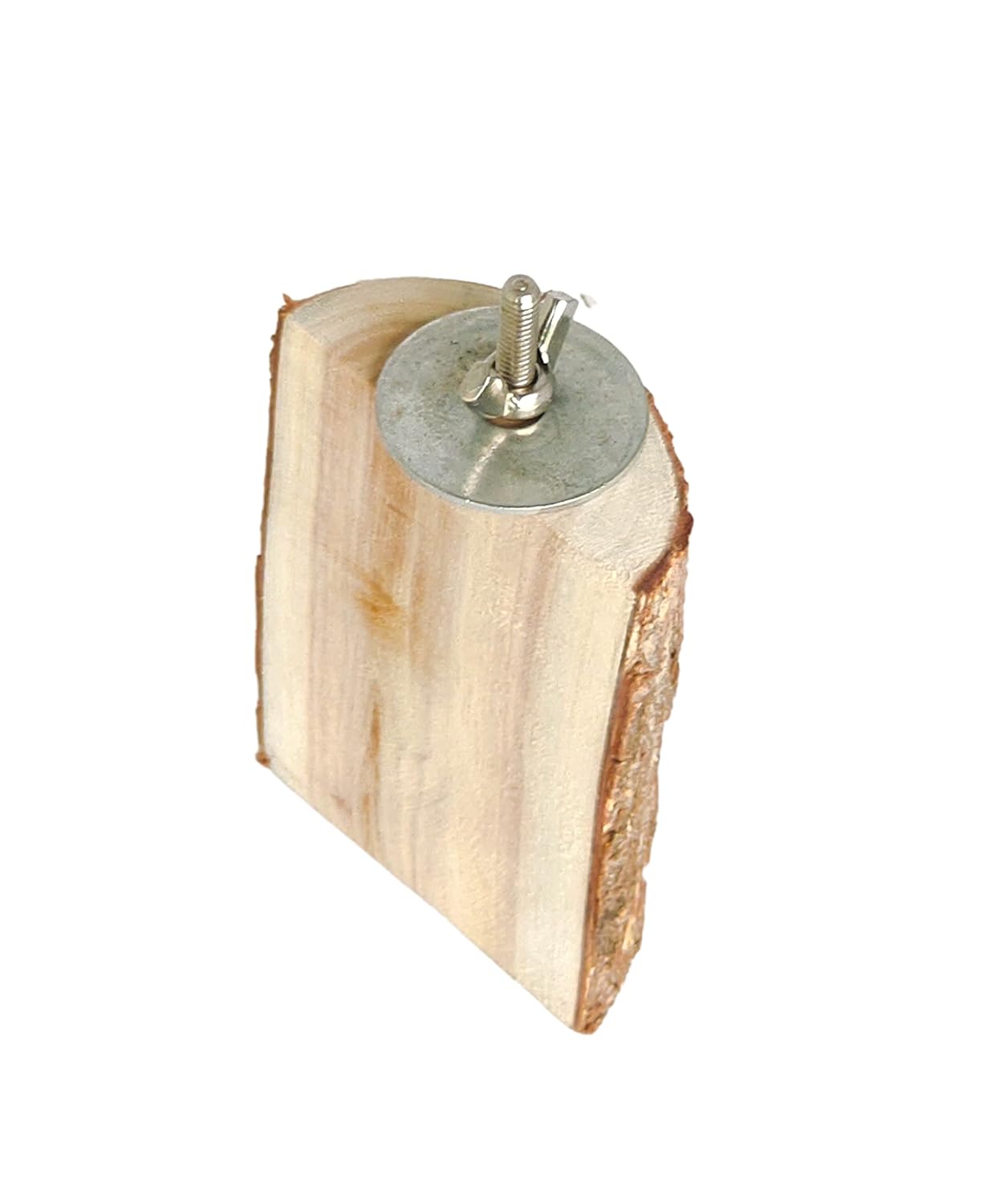 KSK Natural Wood Bird Perch for Cage Tree Branch, Rough Bark Texture, Easy Bolt Mount, Foot Health Support for Budgie, Lovebird, Cockatiel, Conure & Small Parrots KSK ENTERPRISES